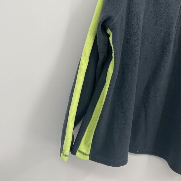 Old Navy 1/2 Zip Pullover Mock Neck Fleece Running Jacket Gray Yellow XL - Picture 6 of 9